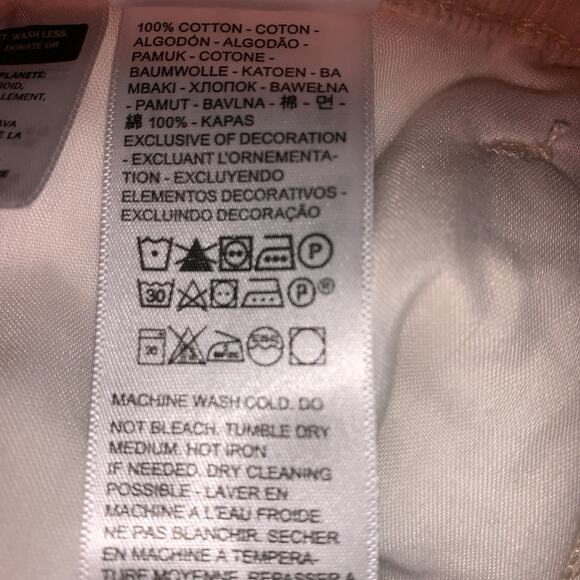 Levis Pants Womens 27 32 Beige Cream Corduroy 94 Baggy Straight Leg Cords Chino - Picture 13 of 13